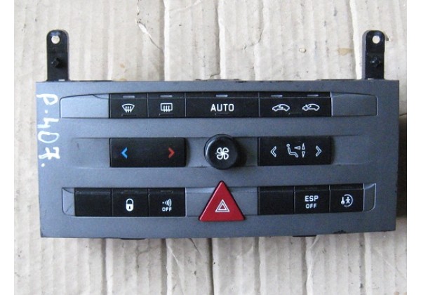 панель управління клімат контролем Peugeot 407,1.6hdi,96573326